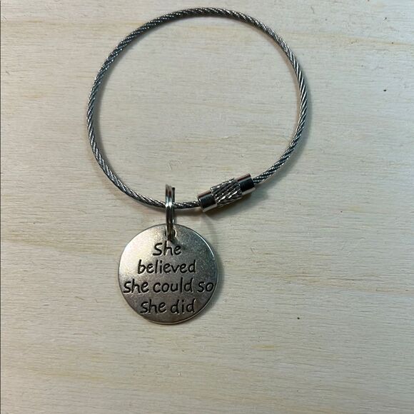 Inspirational Silver keychain - Picture 1 of 1